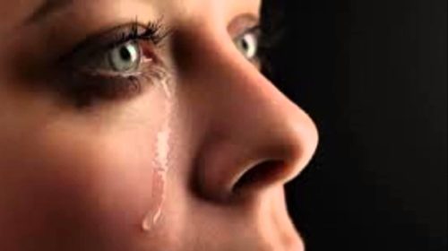 women crying